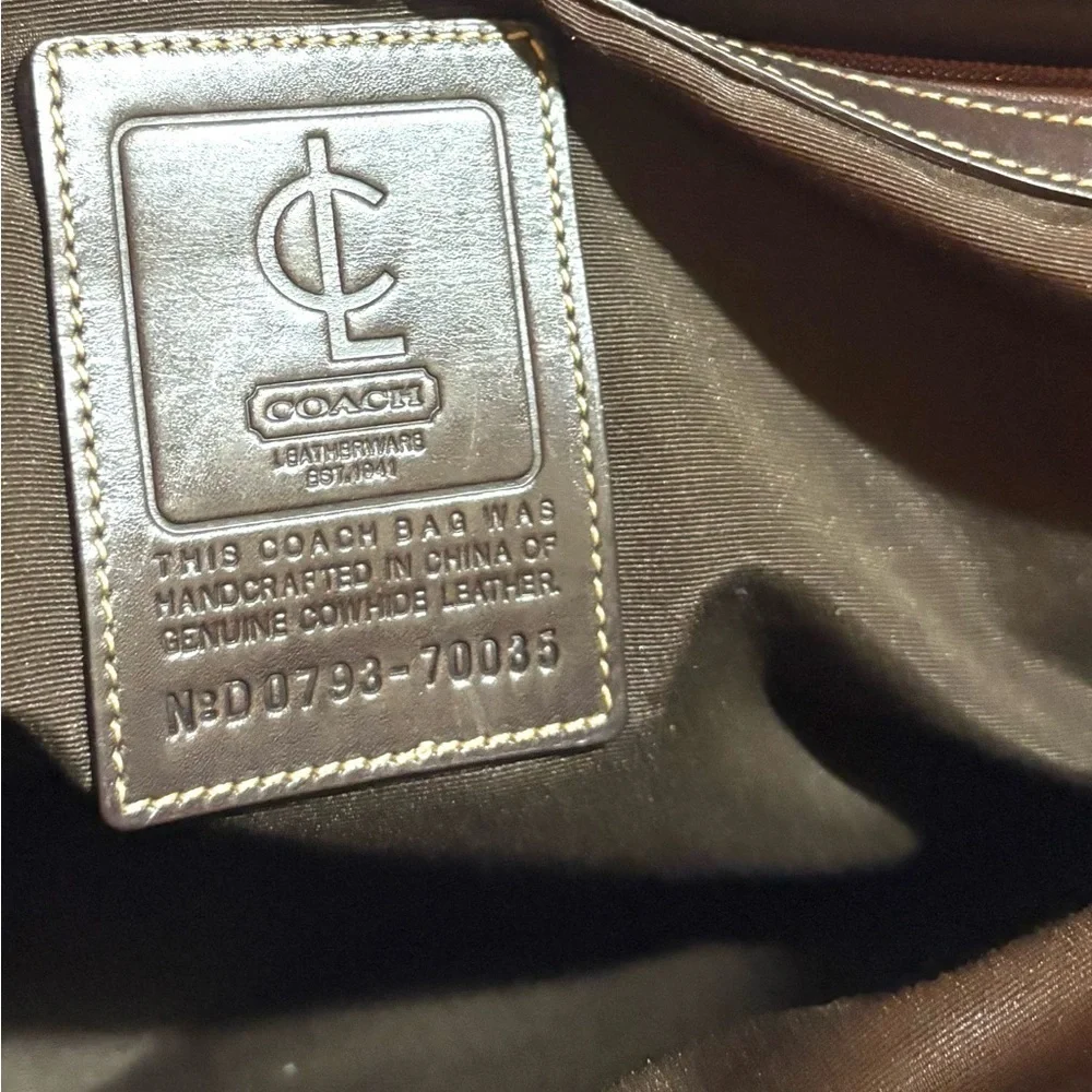 Coach vintage unisex Brown Leather Briefcase messenger bag